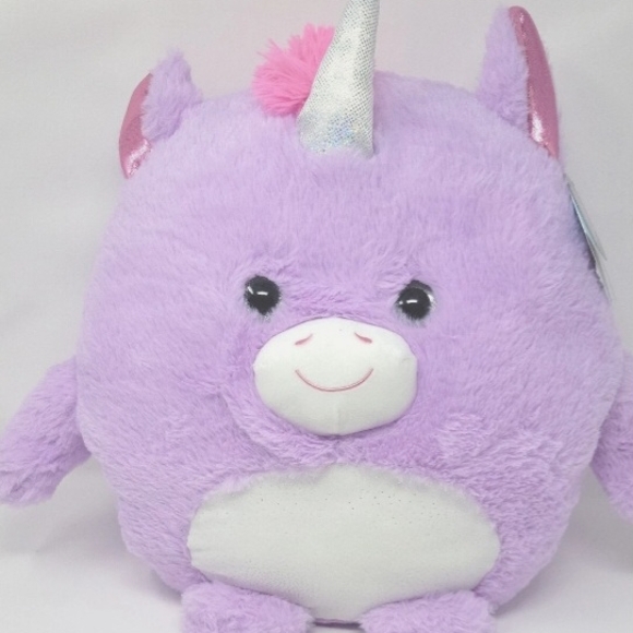 Hug Me Purple Sparkle Stuffed Animal Unicorn Festive LIGHT UP Plush Toy -14" - Picture 1 of 15